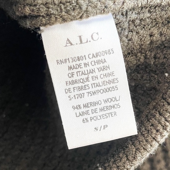 A.L.C. Ribbed Crop Wool Sweater - Picture 6 of 12